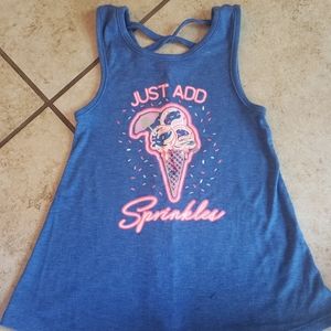 Blue girls tank